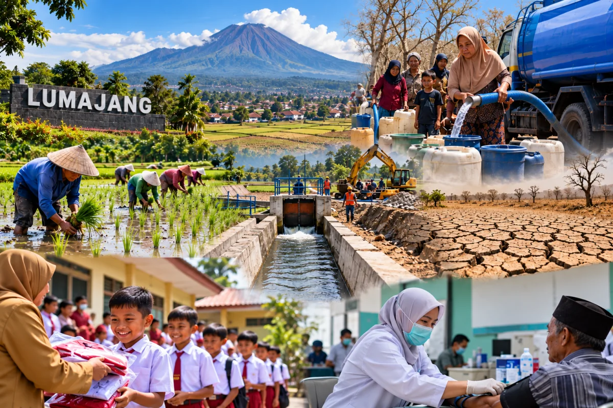Ilustrasi dinamika kehidupan masyarakat Kabupaten Lumajang sepanjang 17–23 Oktober 2026